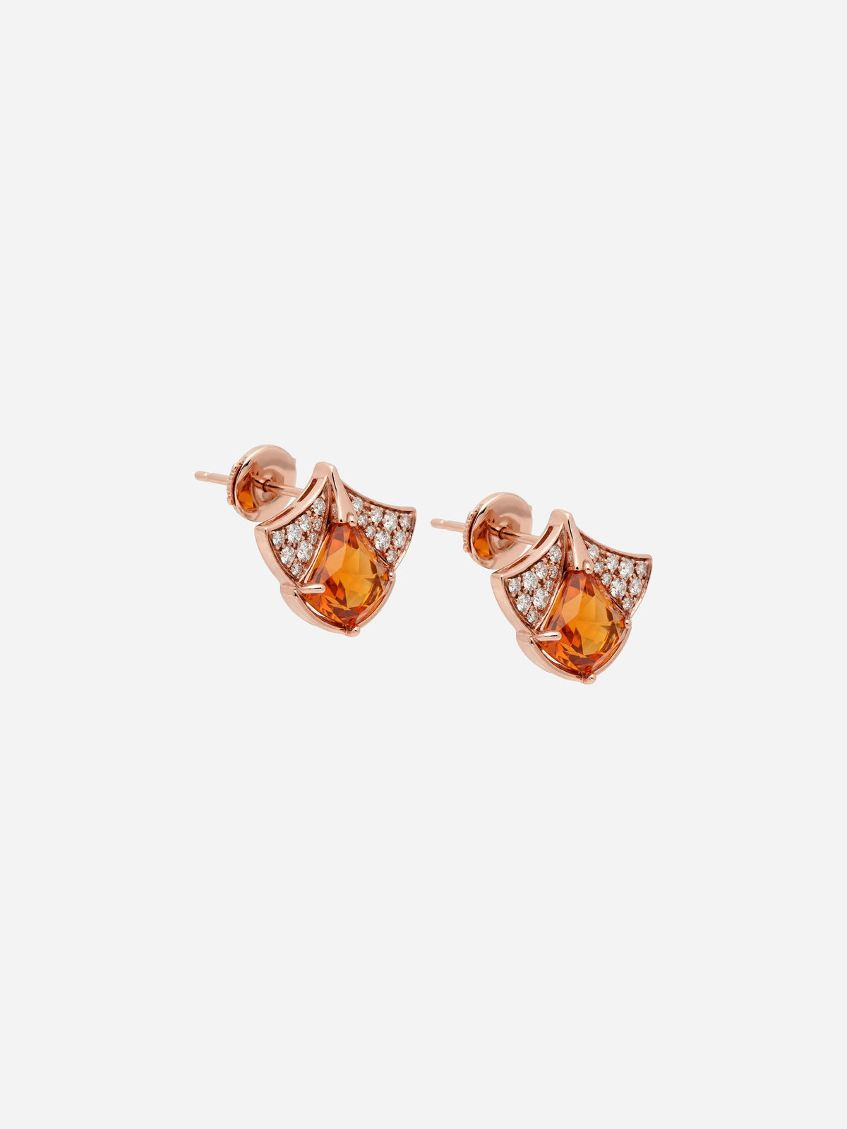 Amber Fan Studs