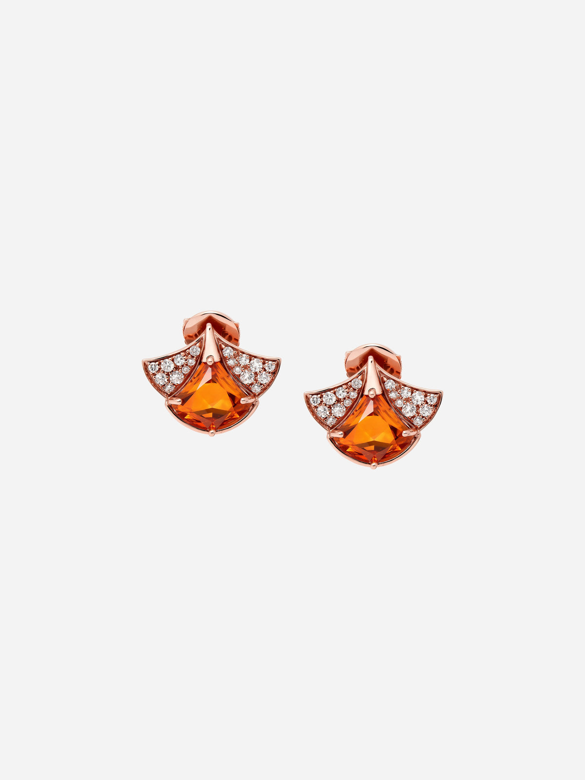Amber Fan Studs