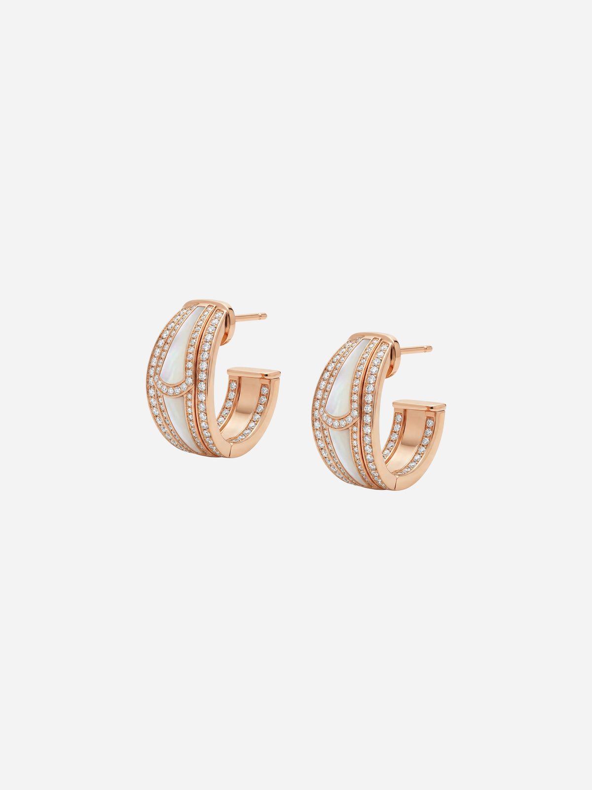 Pavé Oval Hoops