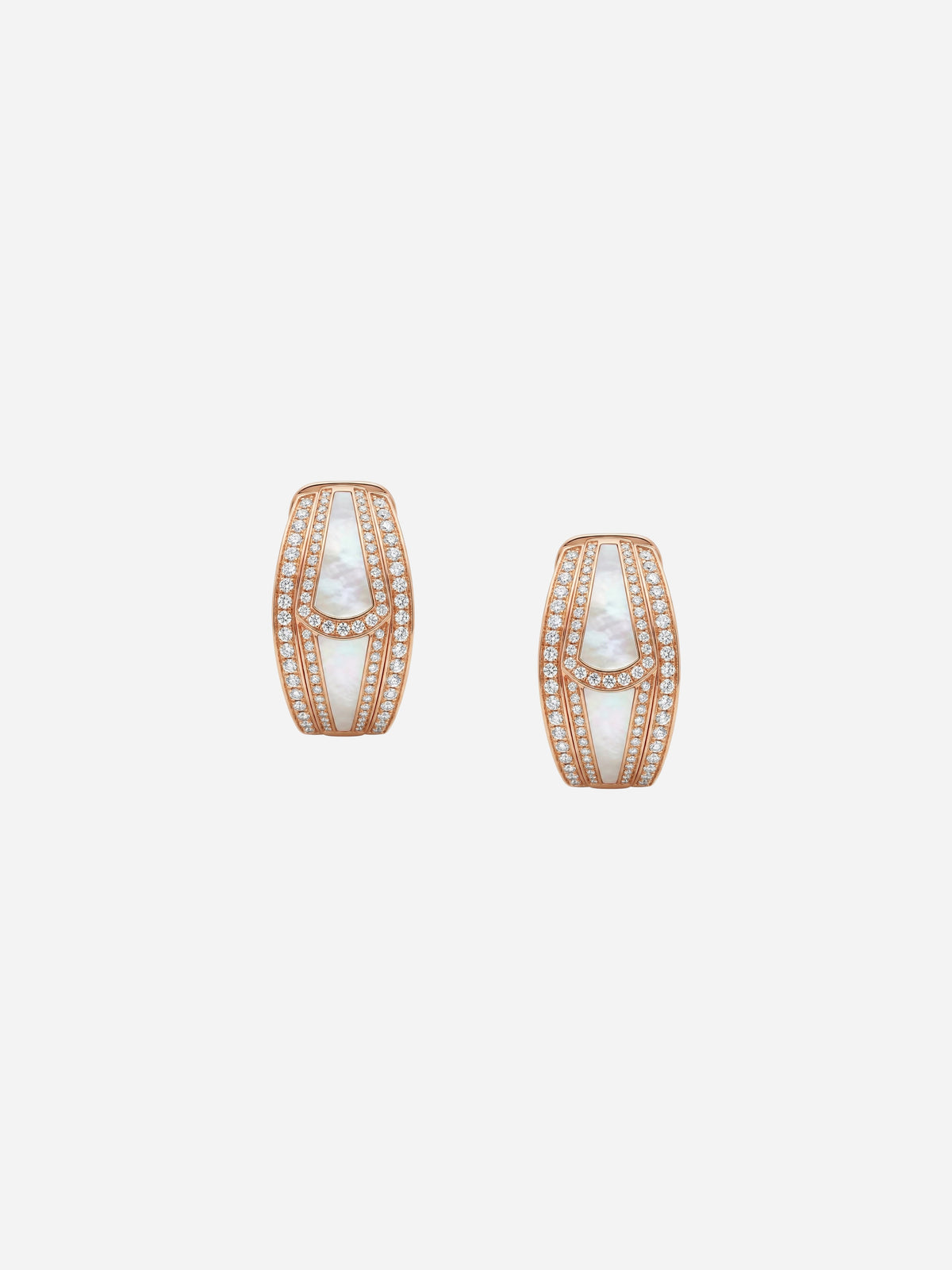 Pavé Oval Hoops