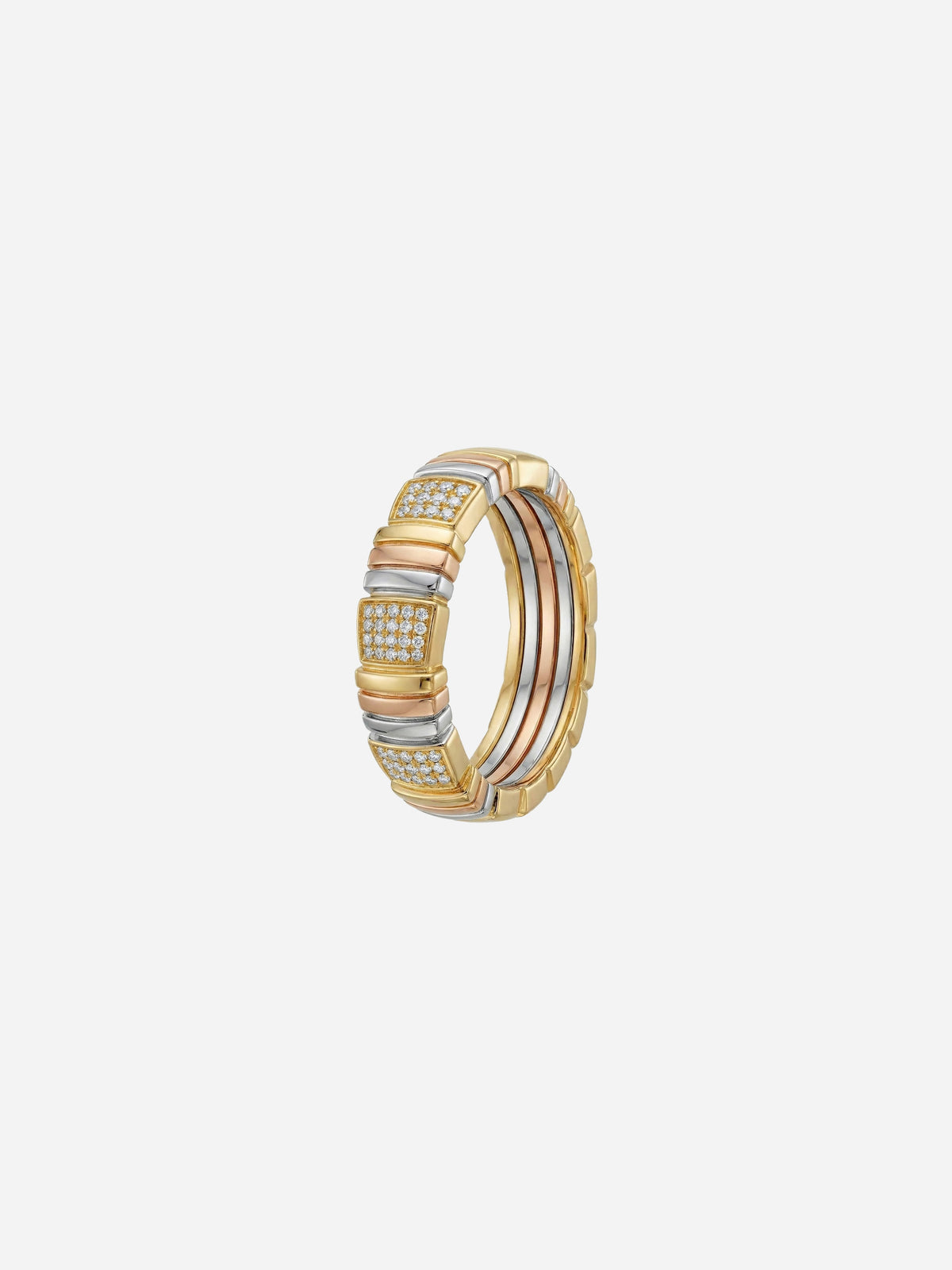 Segmented Gold Ring
