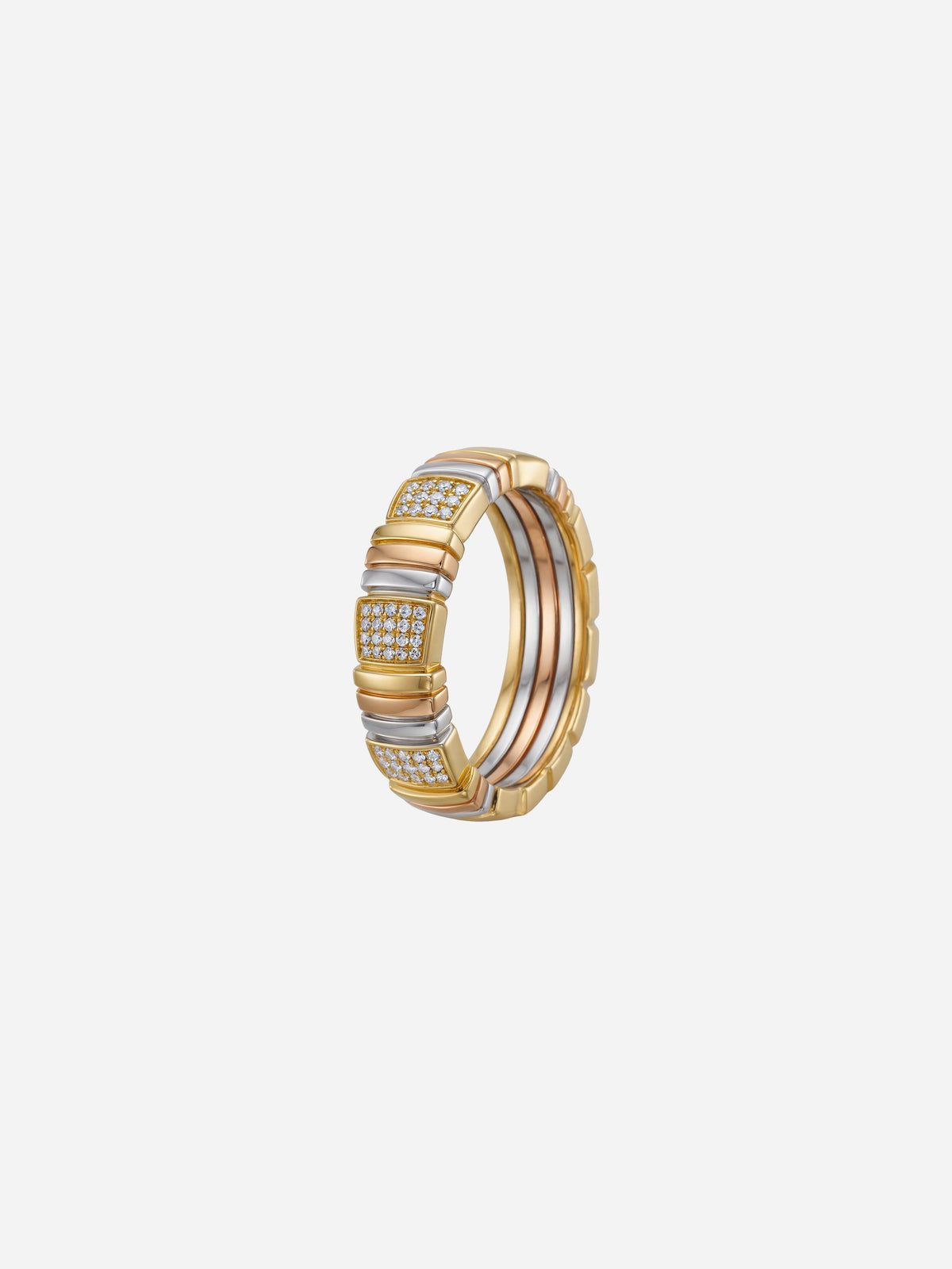 Segmented Gold Ring